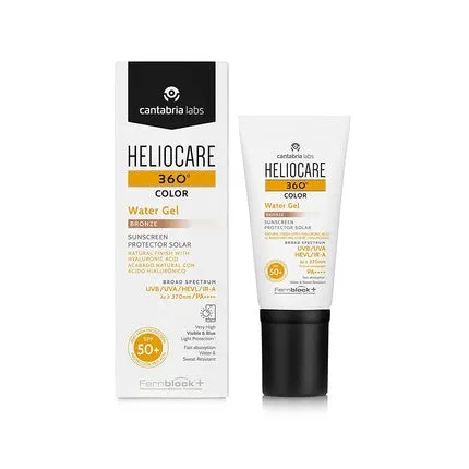 360 Color Water Gel Bronze Spf 50  50ml, Heliocare