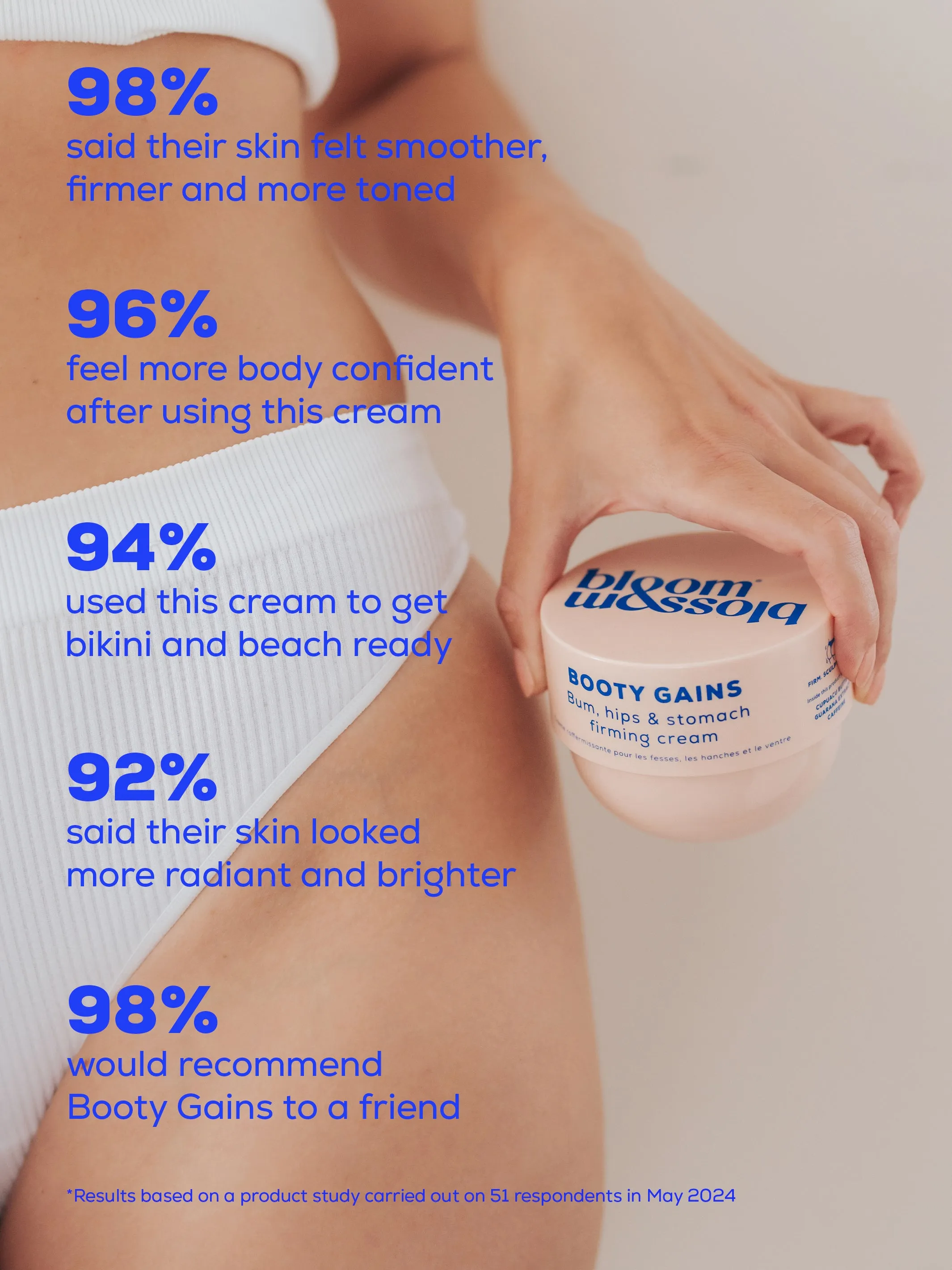 BOOTY GAINS _ Bum, hips & stomach firming cream