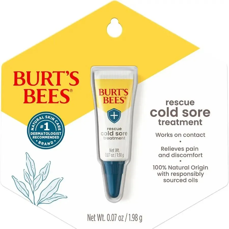 Burt's Bees Rapid Rescue Cold Sore Treatment .07 oz Container