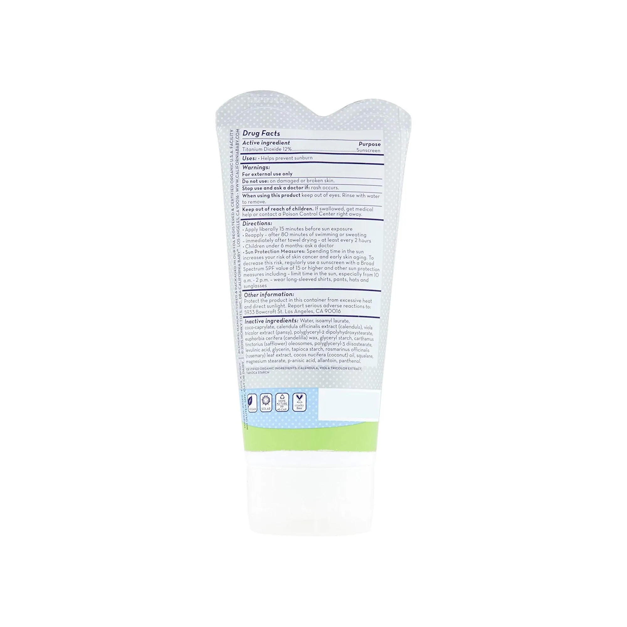 California Baby Super Sensitive™ (Fragrance Free) BROAD SPECTRUM SPF 30  SUNSCREEN