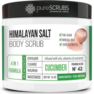 Cucumber Body Scrub / Pink Himalayan Salt / Premium Blend #42