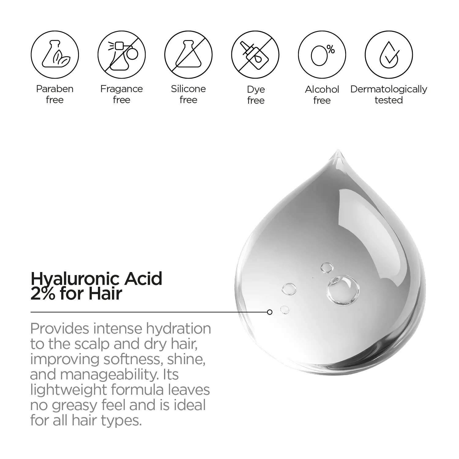 Hyaluronic Acid 2% for Hair