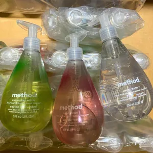 Method Hand Wash with Plant-Based Cleansers Sweet Water, Rose Water and Cucumber Water 12 FL OZ (50 Pcs Lot)