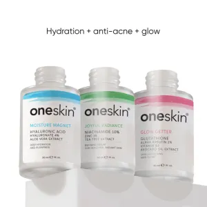 Oneskin Hyaluronic   Niacinamide   Alpha Arbutin Glow Enhancing Serums Bundle