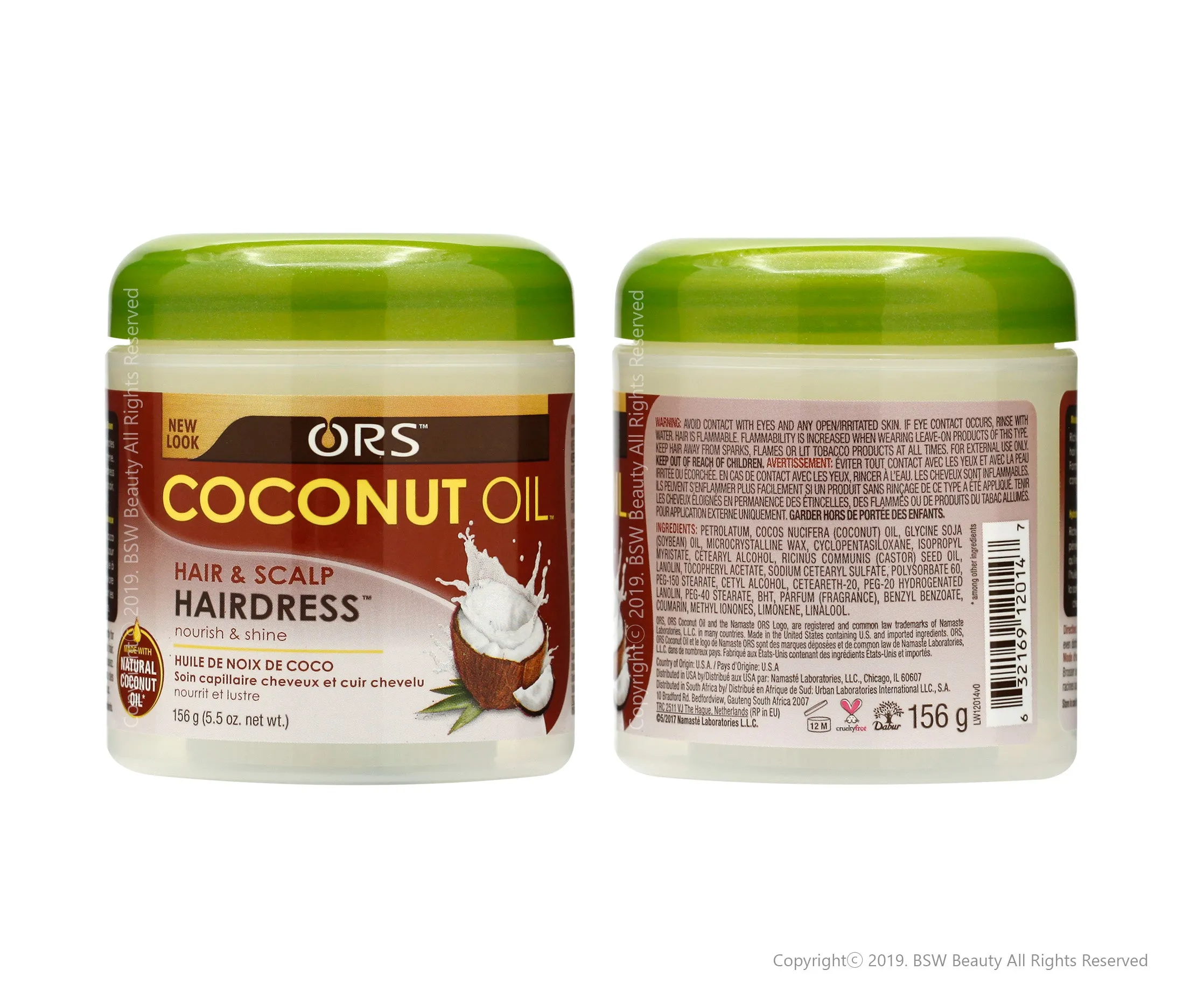 ORS COCONUT OIL HAIR & SCALP HAIRDRESS 5.5oz