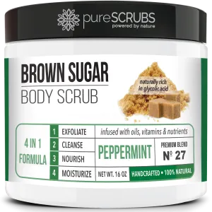 Peppermint Body Scrub / Brown Sugar / Premium Blend #27