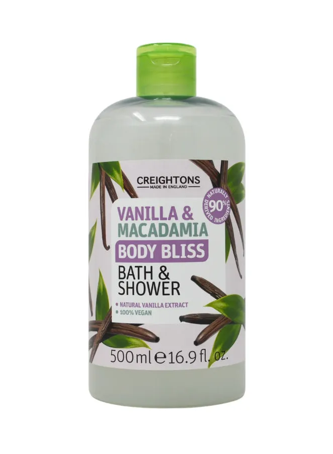 Pm Vanilla And Macadamia Bath Shower Gel 500 ML