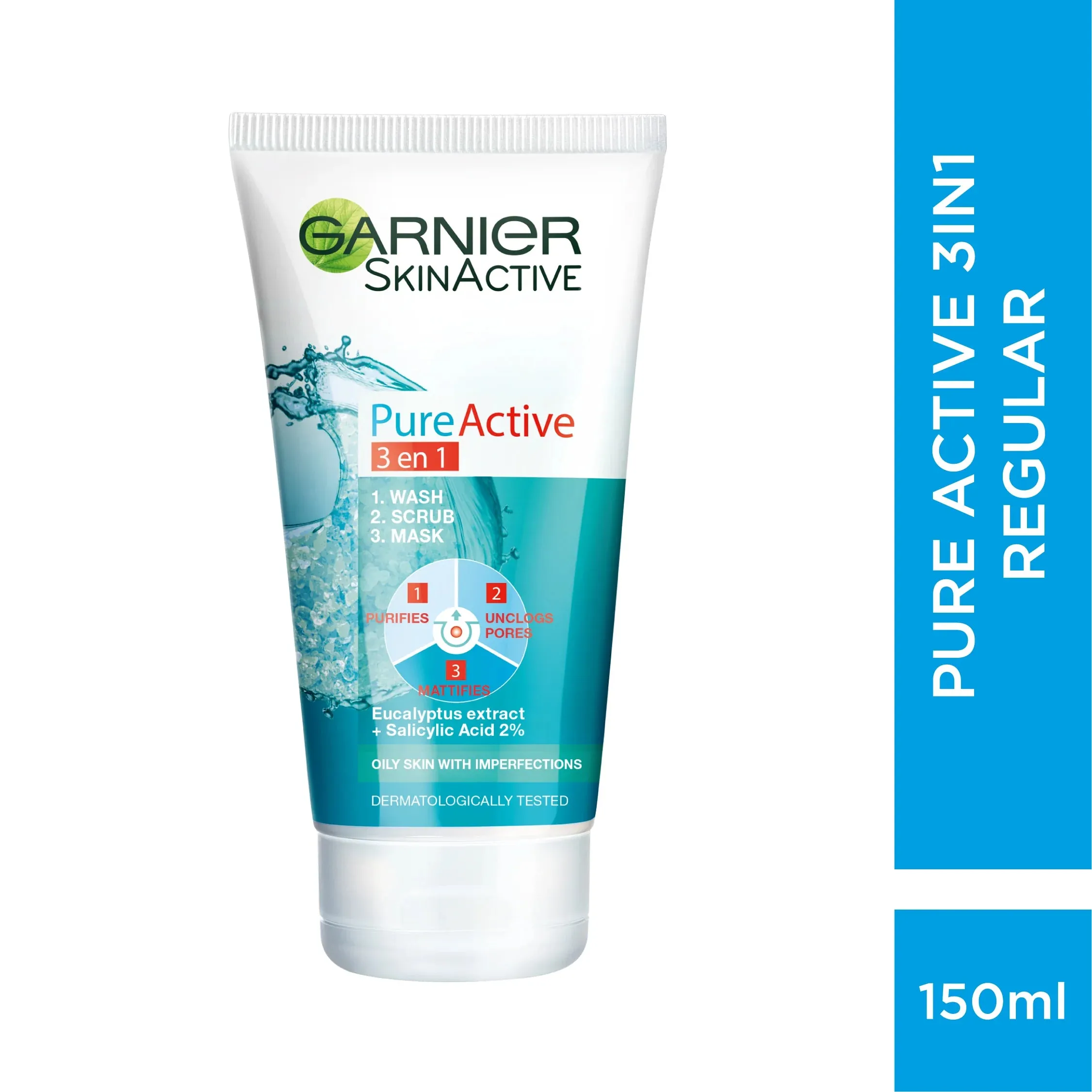 Pure Active 3 in 1 Wash, Scrub, & Mask