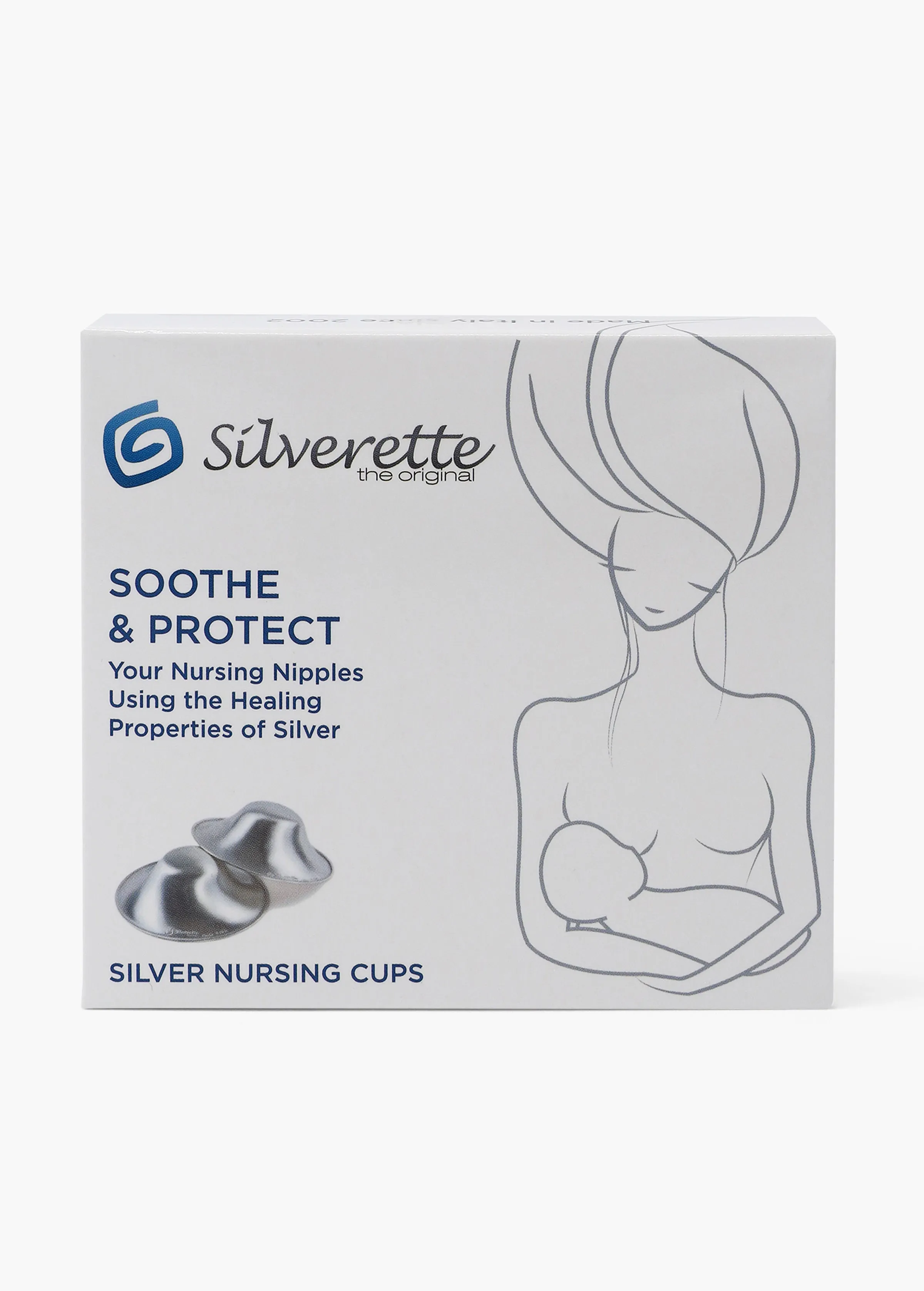 The Original Silverettes Silver Nursing Cups for Breastfeeding