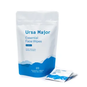 Ursa Major Essential Face Wipes (20ct)